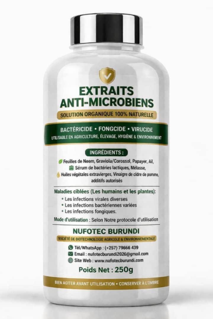 Extraits Anti-Microbiens (Humains et Plantes)